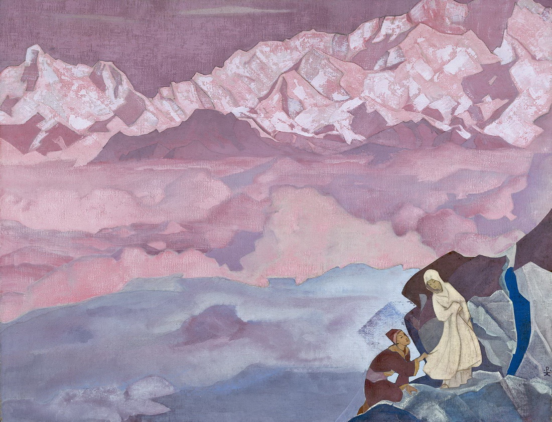 She Who Leads by Nicholas Roerich. 1924