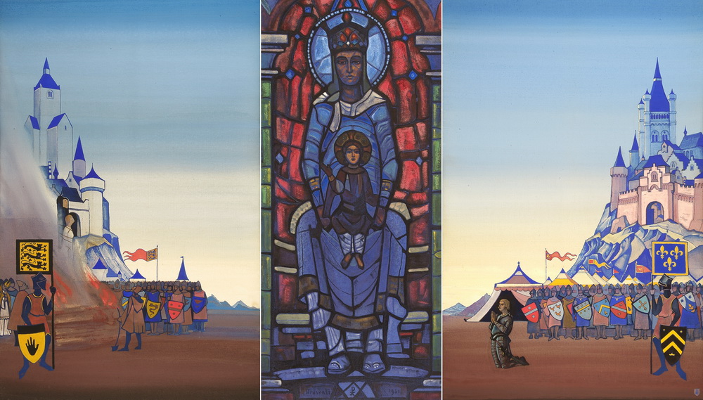 St. Joan of Arc. Triptych by Nicholas Roerich. 1931 	