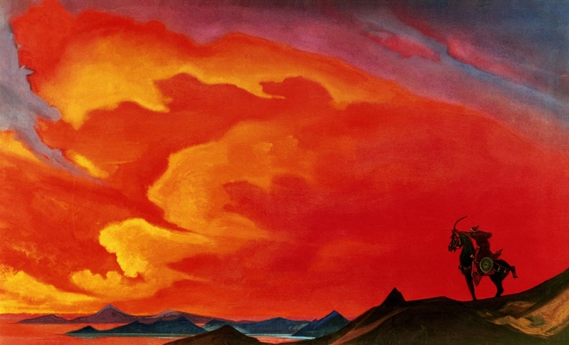Gesar Khan (Gessar, Ghesser) by Nicholas Roerich. 1941